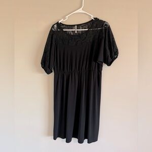 ESPRESSO women’s black dress - size large